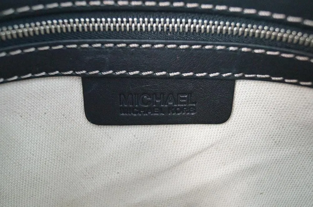Michael Kors Leather Hobo Bag Black