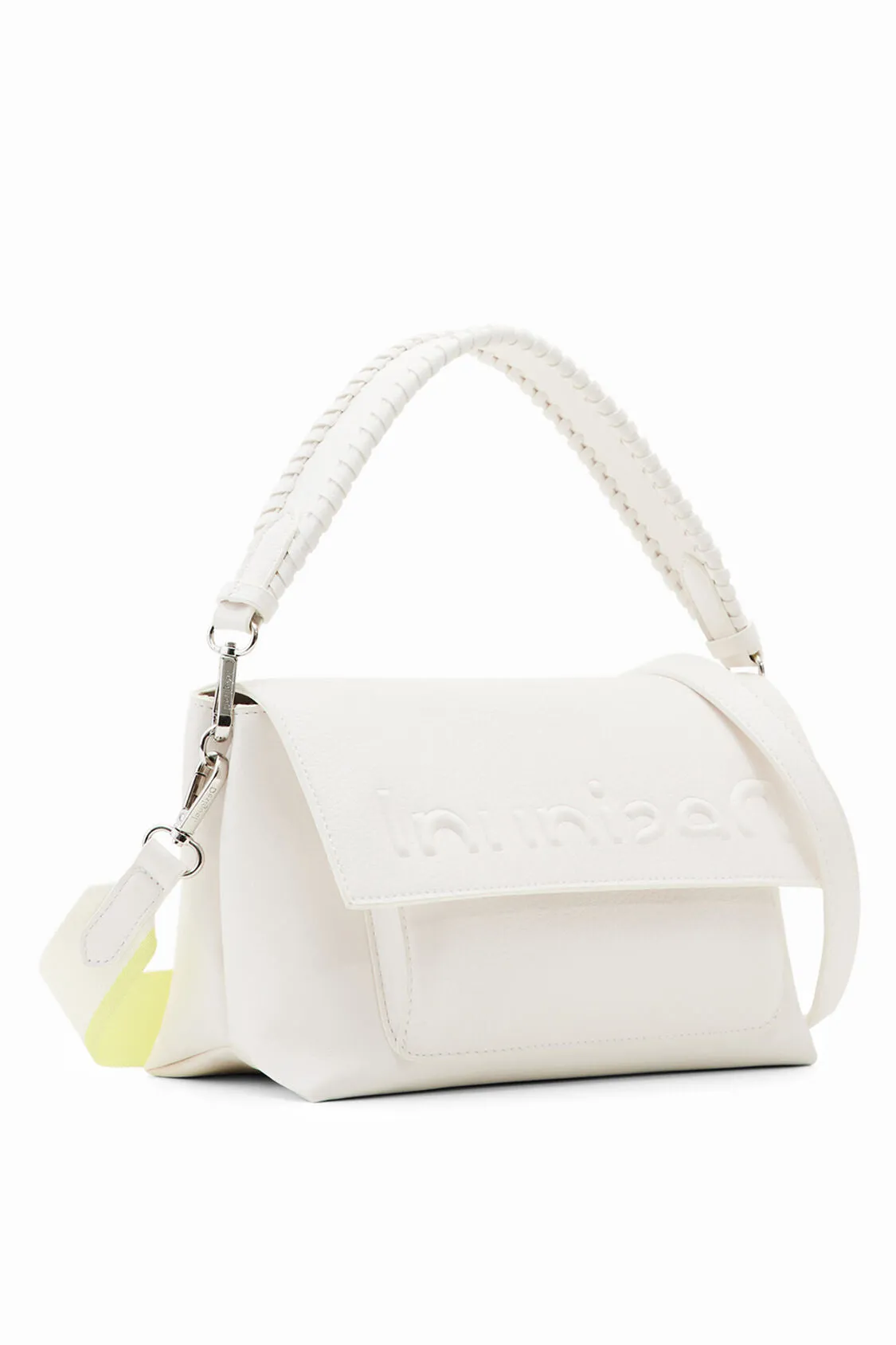 Midsize half logo crossbody bag women