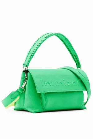 Midsize half logo crossbody bag women