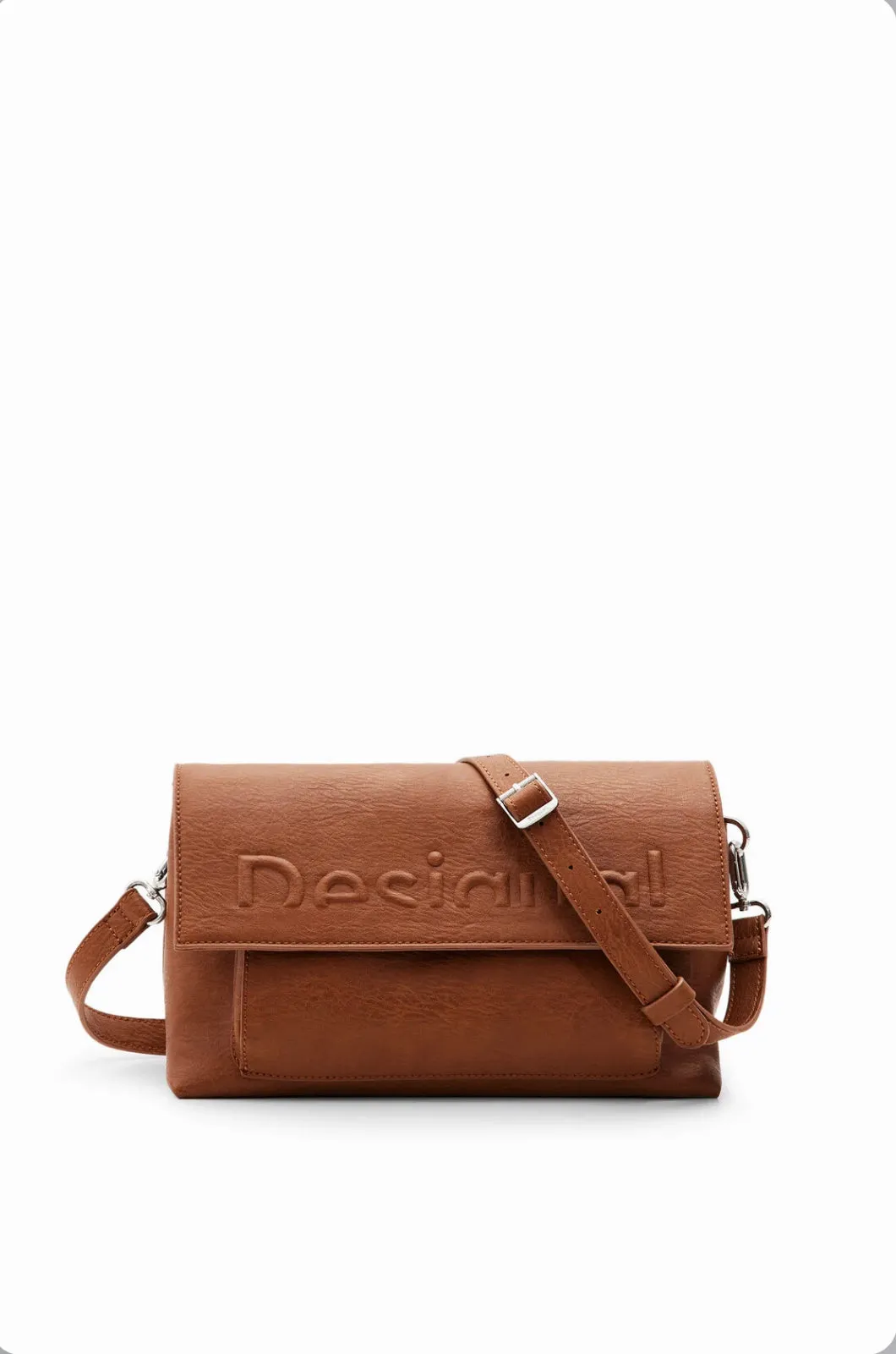 Midsize half logo crossbody bag women