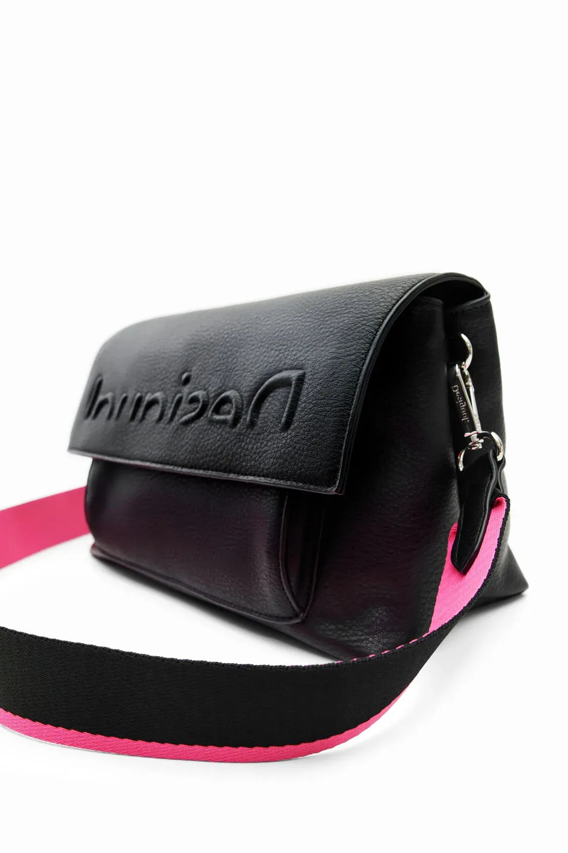 Midsize half logo crossbody bag women
