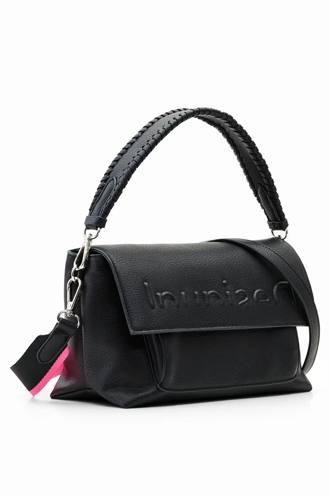Midsize half logo crossbody bag women