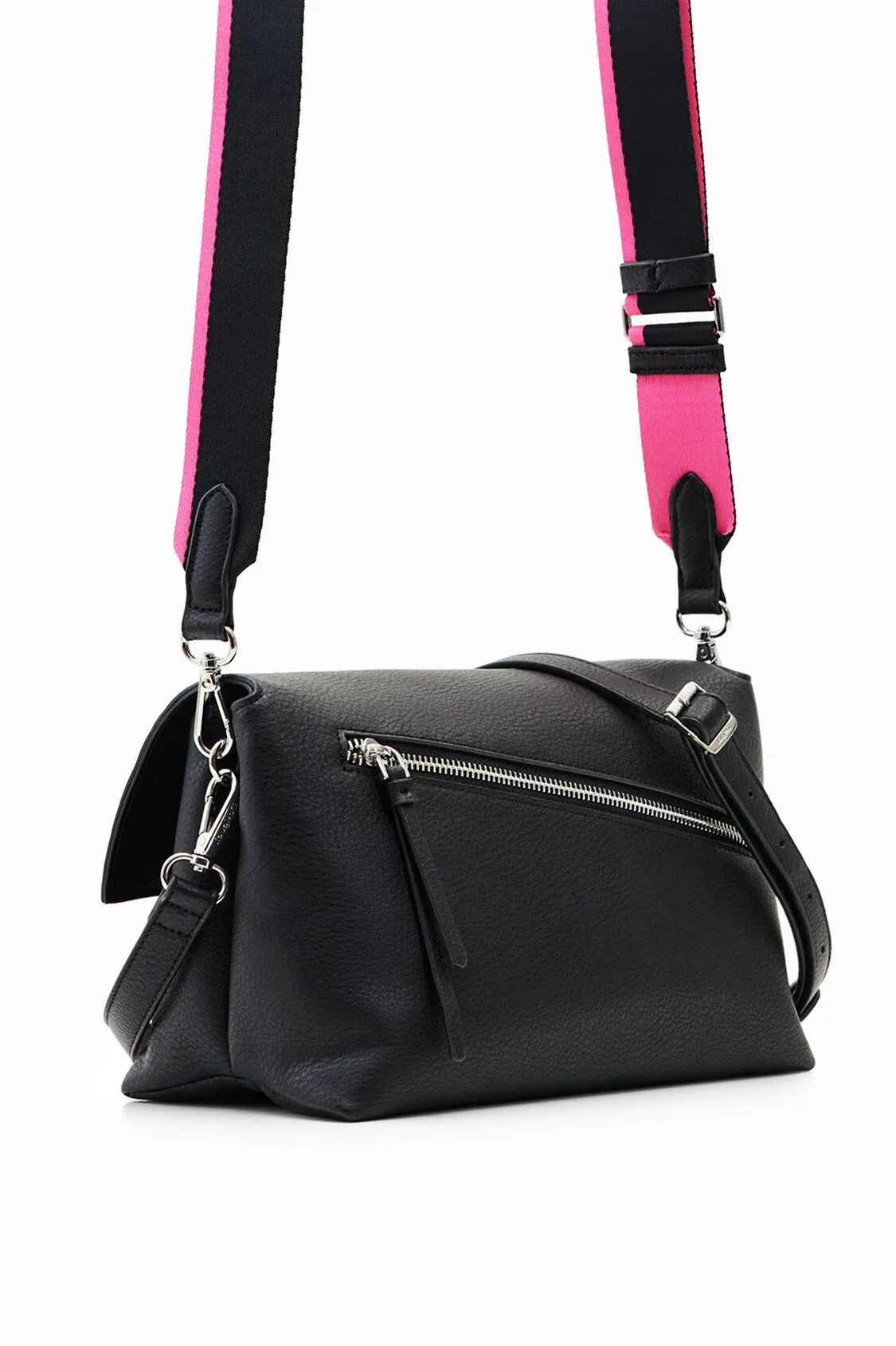 Midsize half logo crossbody bag women