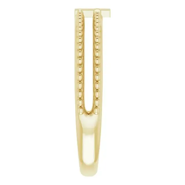 Milgrain Mini Cross Ring