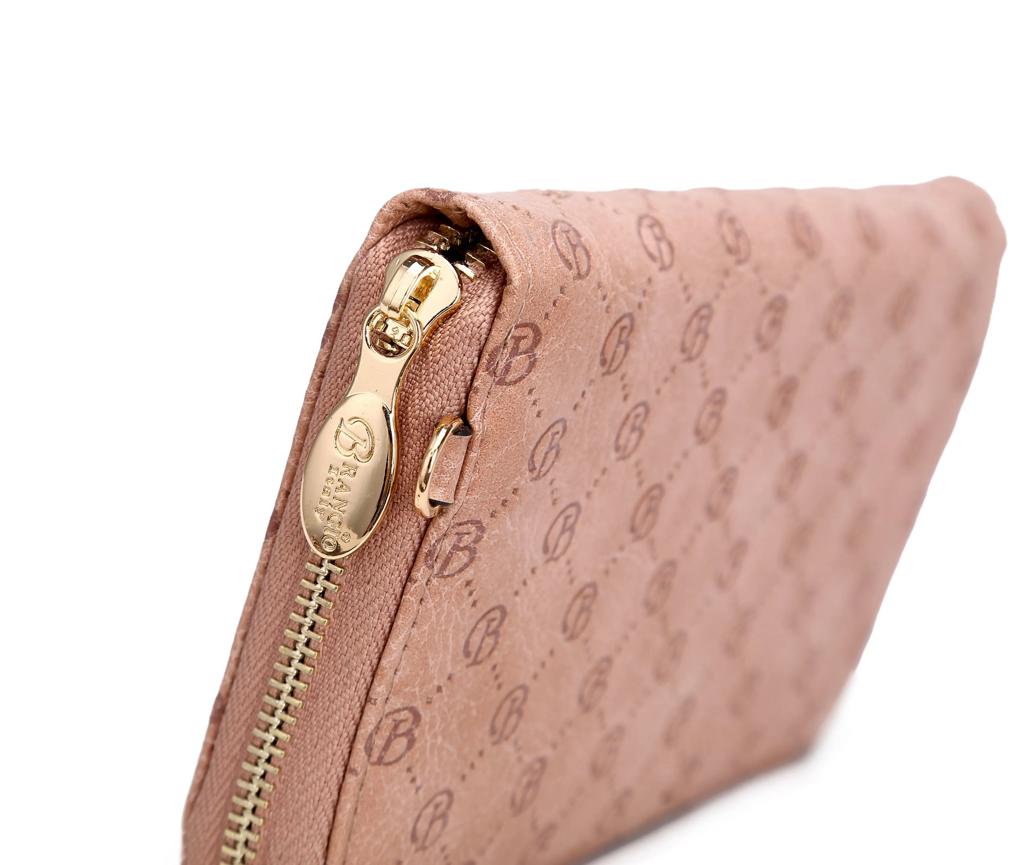 Millionaire Vegan Leather  Gem Crystal Wristlet Wallet [ROW8368]
