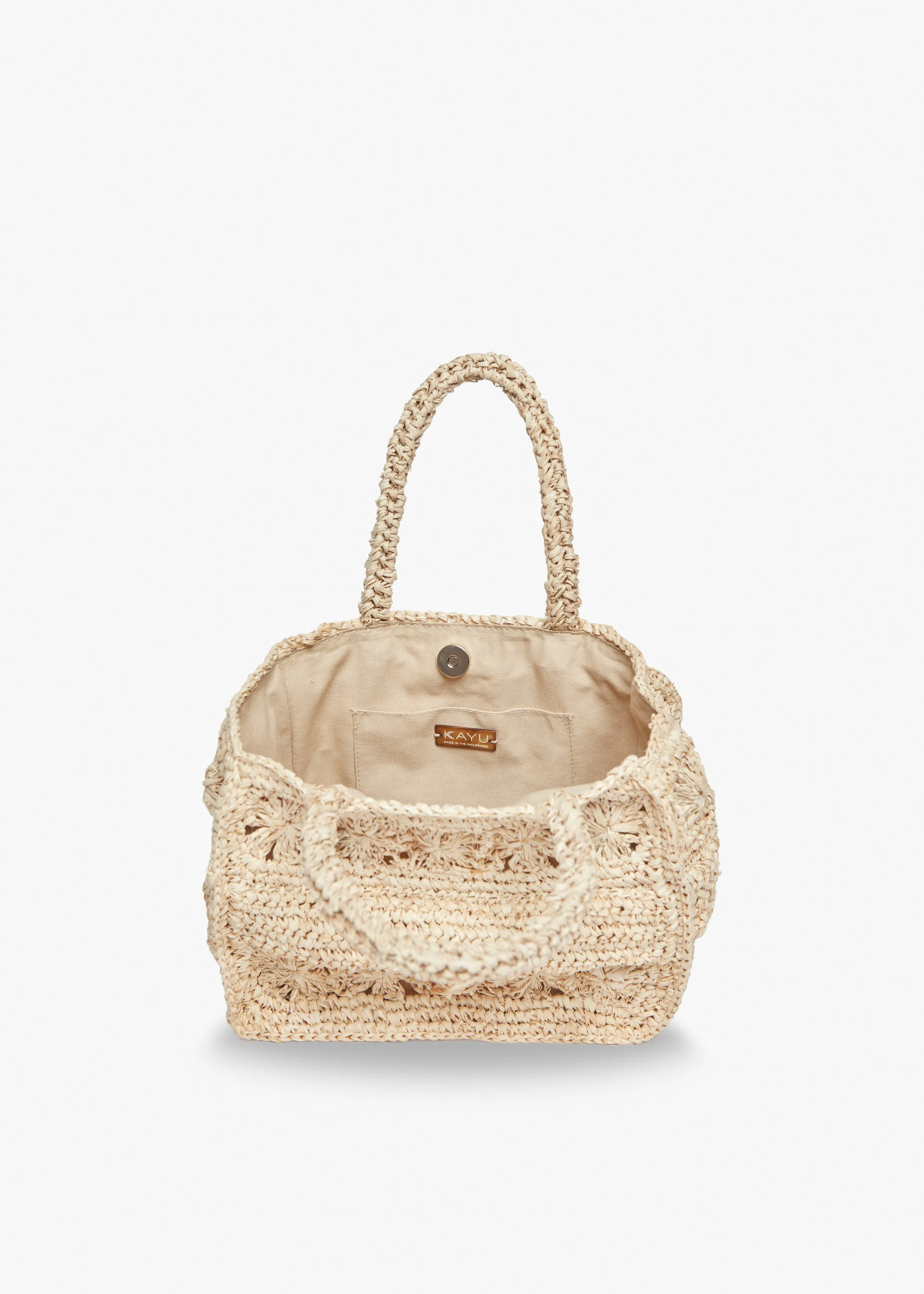 Mini Amina Straw Tote Bag