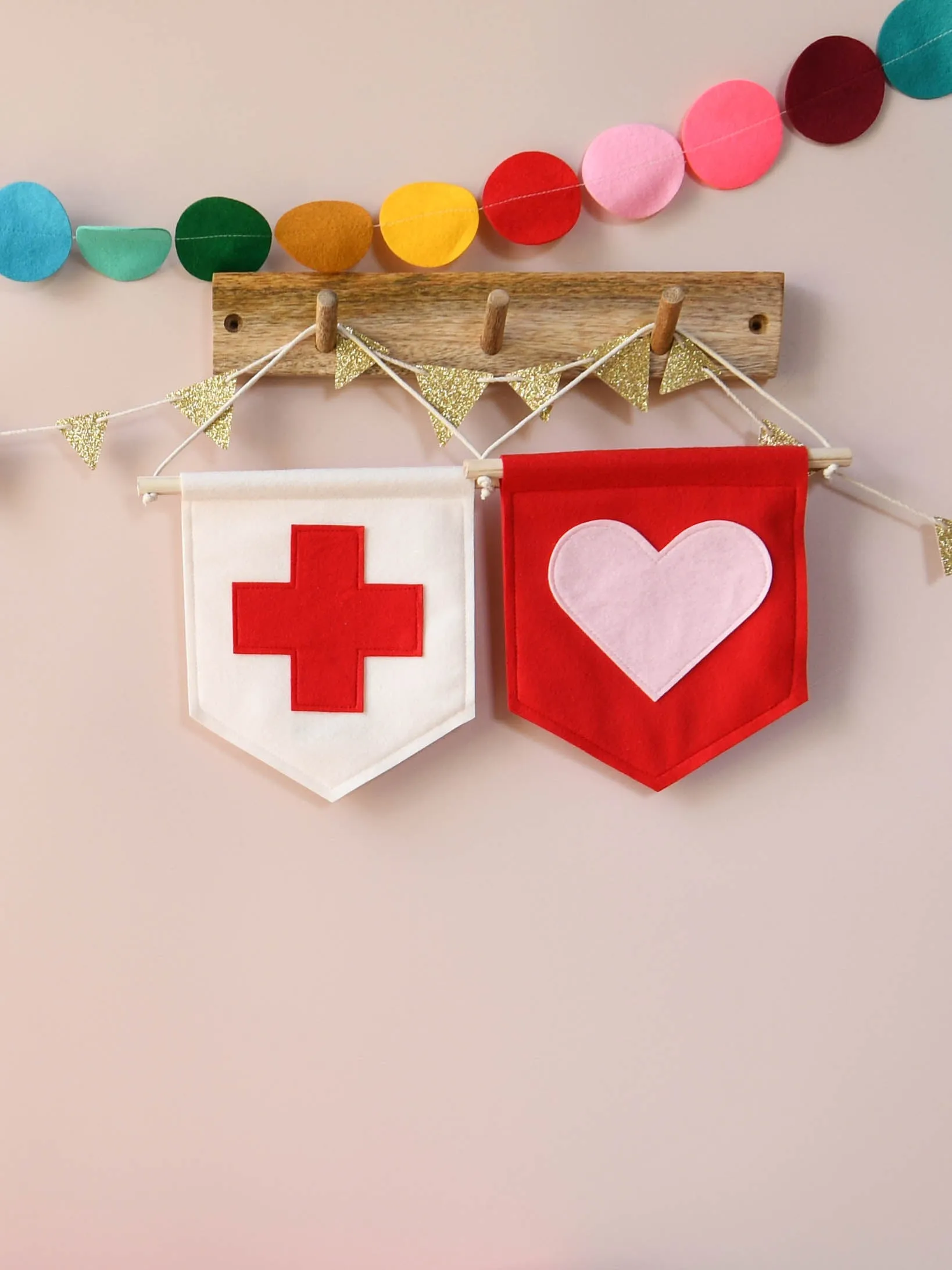 Mini Felt Initial Banner