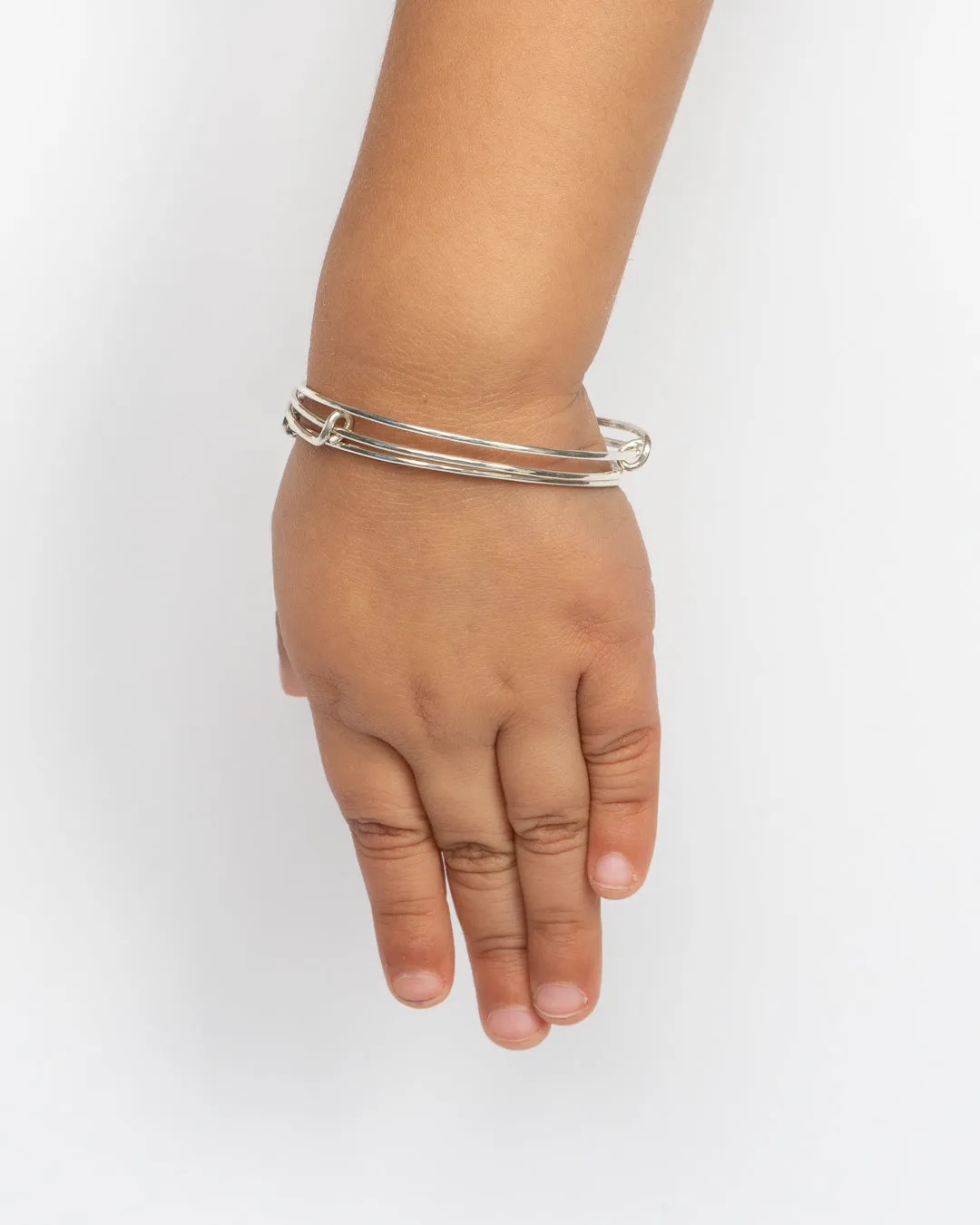 Mini Me Adjustable Bangle, Sterling Silver