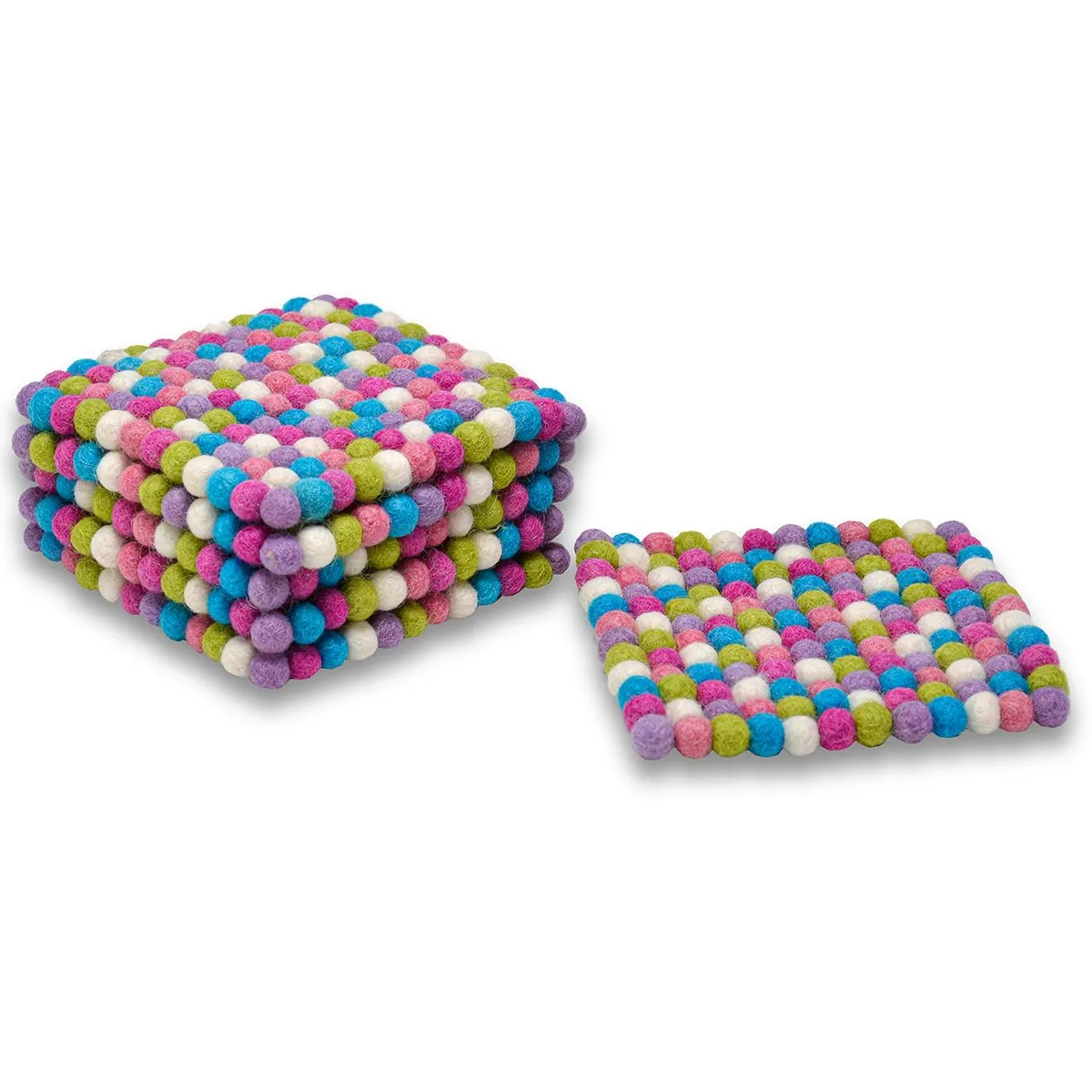 Mini Square Ball Mat- Light Pink