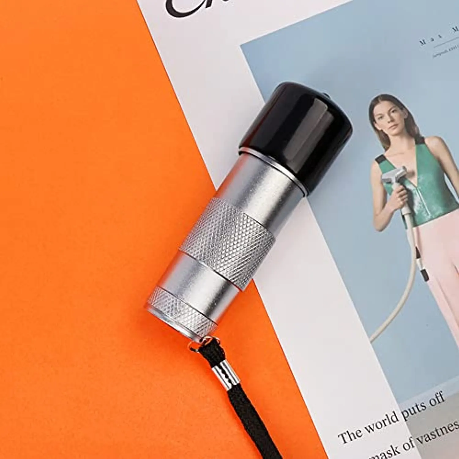 Mini Uv Light for Nails, Portable Mini Nail Gel Lamp Dryer Led Nail Light Nail Art Stamper Kit with Silicone Head Presser, Perfect Nail Art Accessories