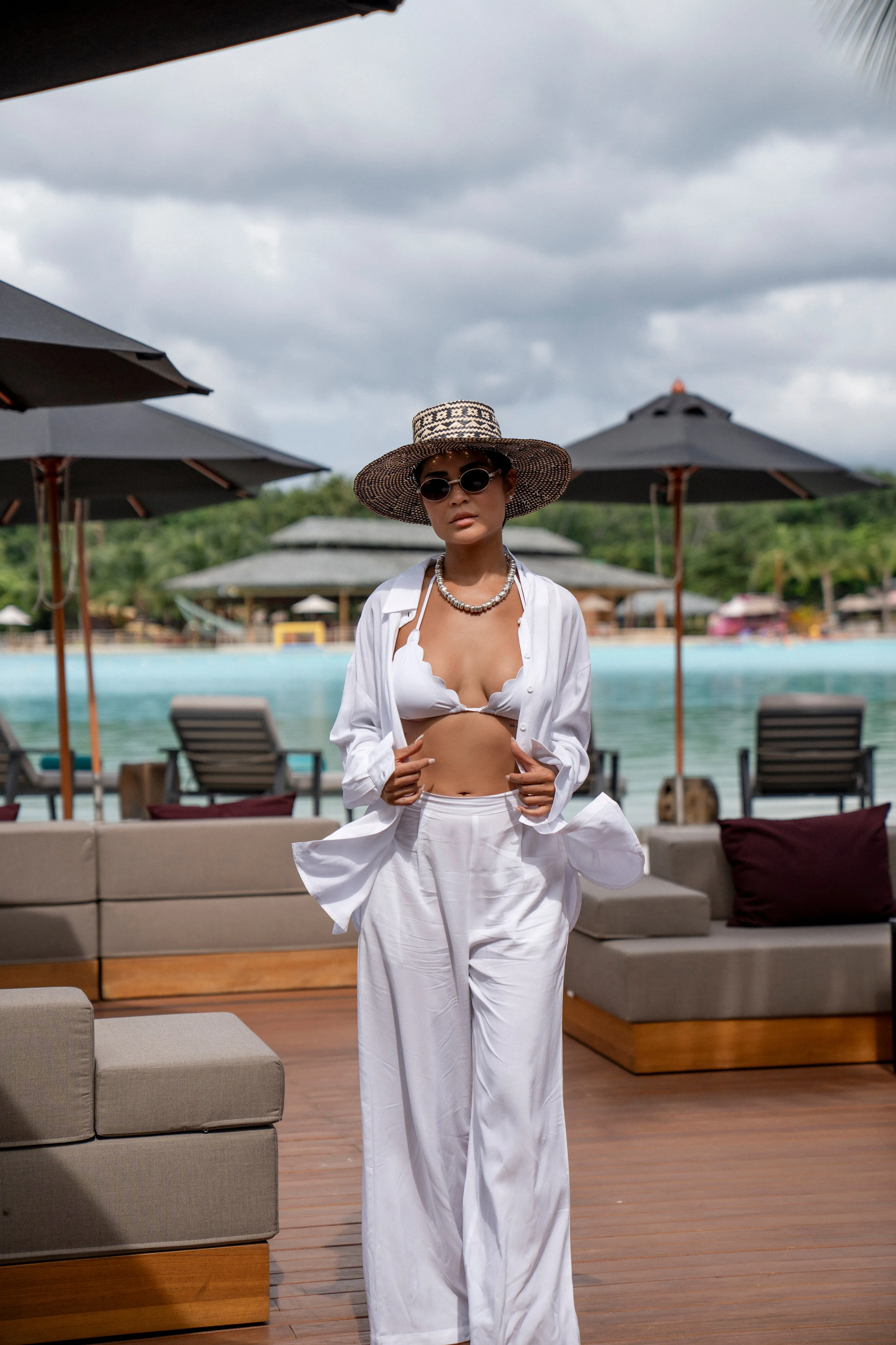 Minnie White Pant- Resort Collection