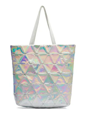 Mirror Triangle Patchwork Tote
