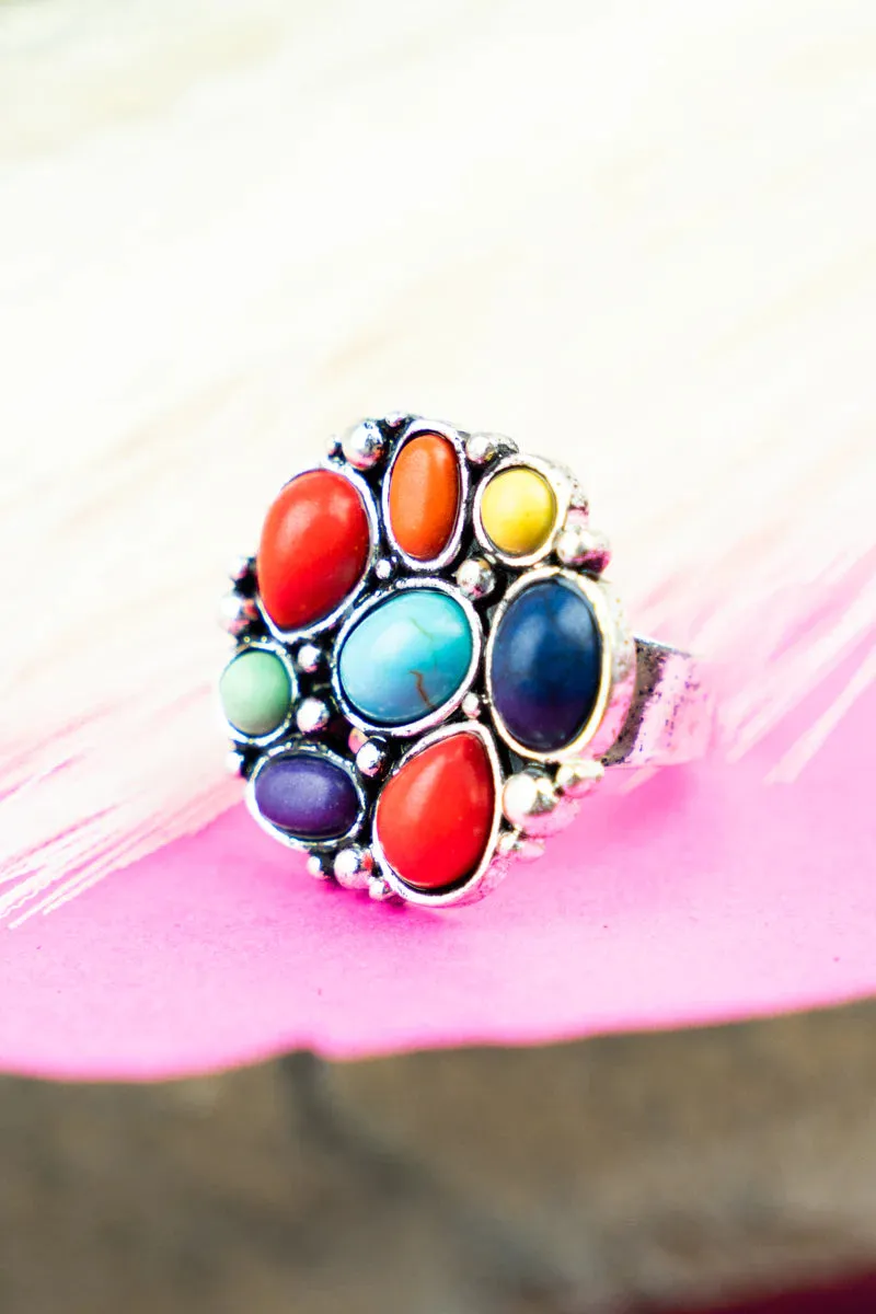 Missoula Fashion Cluster Cuff Ring