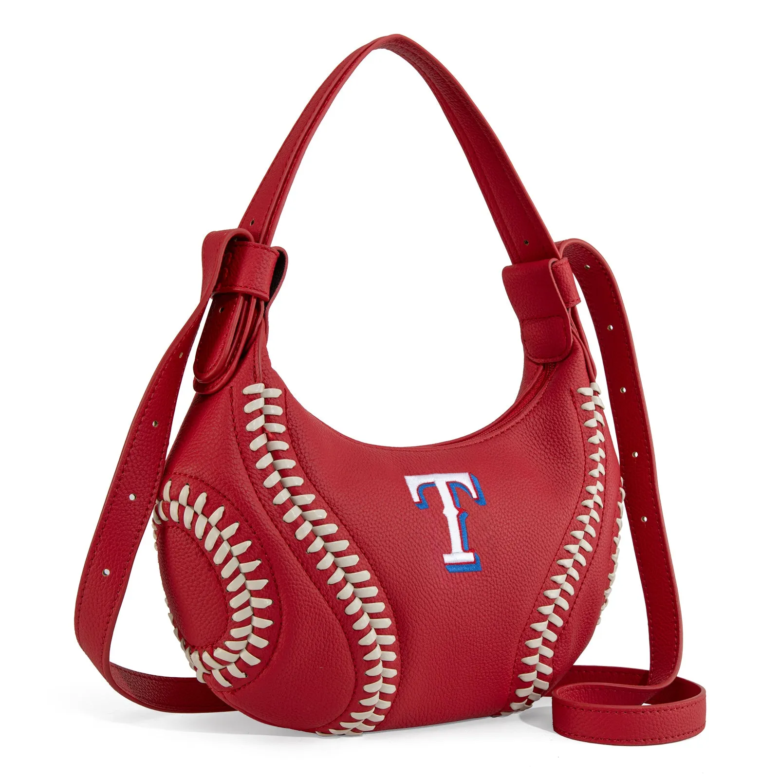MLB-TX101  MLB Texas Rangers Team Hobo Bag/Shoulder Bag