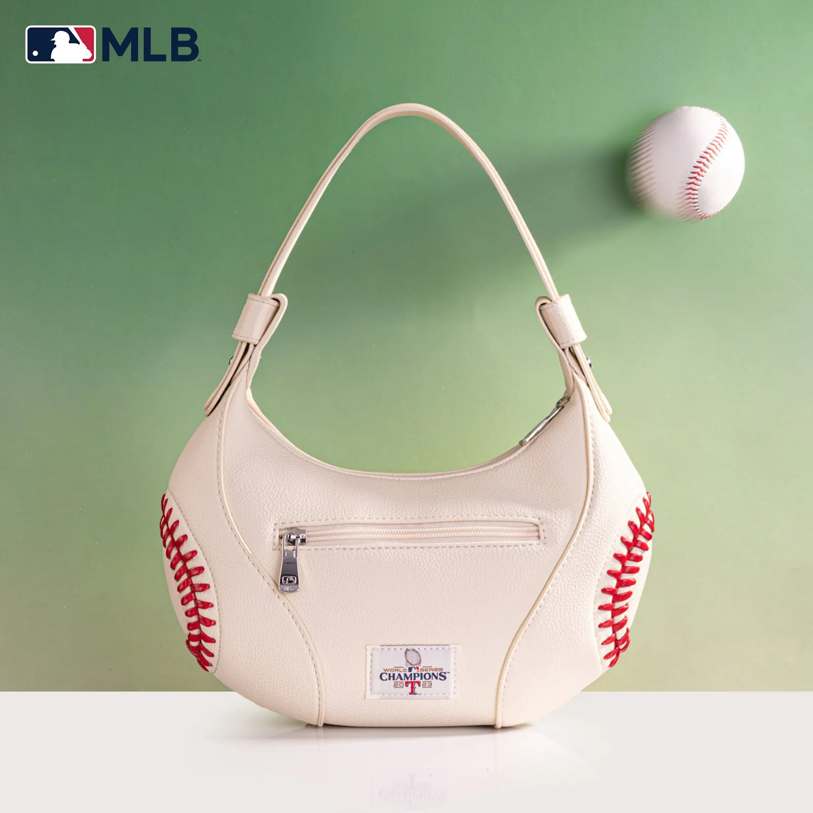 MLB-TX101  MLB Texas Rangers Team Hobo Bag/Shoulder Bag