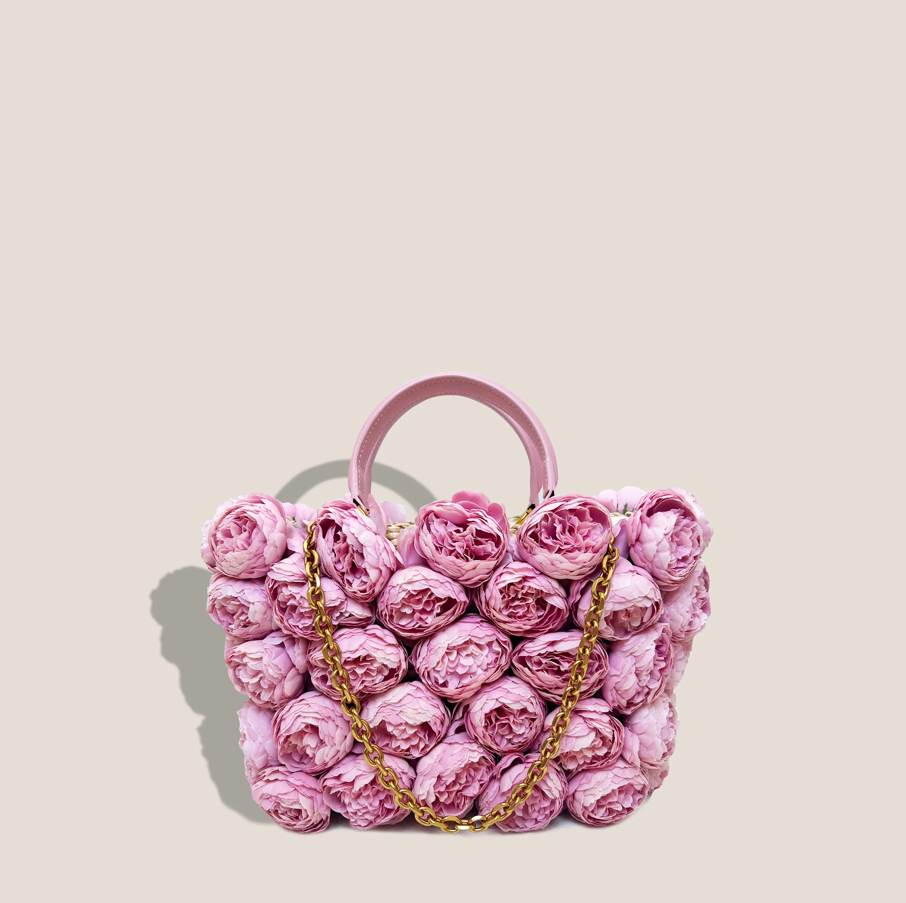 MME. PEONY ROSE BOUQUET Tote - PINK