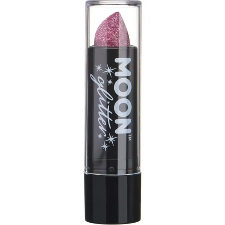 Moon Glitter Holographic Glitter Lipstick, Pink