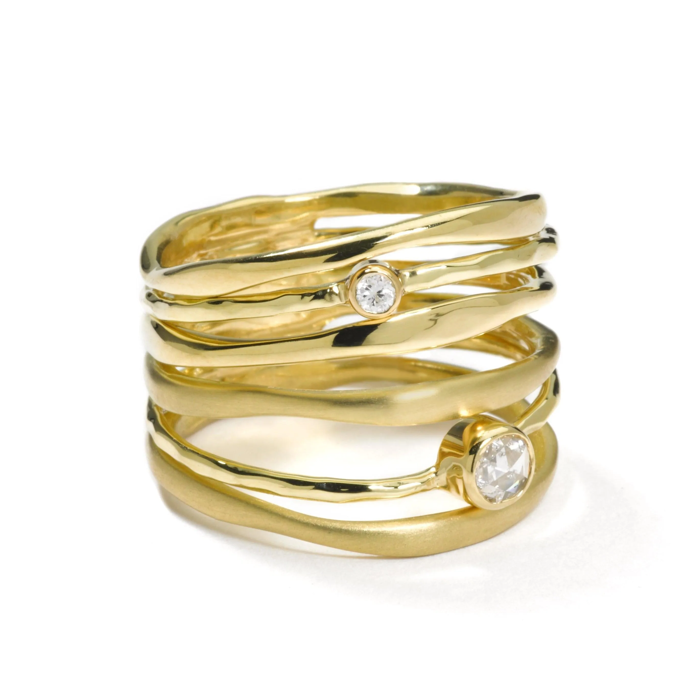Movie Star Ring in 18K Gold with Diamonds