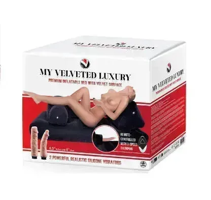 MY VELVETED LUXURY INFLATABLE BED & THRUSTING MACHINE