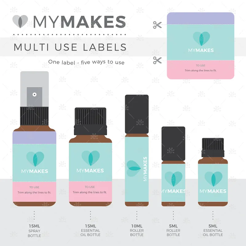 MyMakes : Summer Scents Aromatic Room Sprays - Label Sheet
