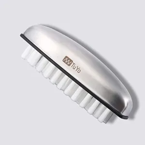 Nail Brush for Cleaning, Fingernail Brush Nail Cleaner Tool, Stainless Steel Hand Finger Toes Brush, Pedicure Nail Scrubber by NANTuYo