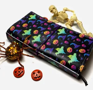 Neon Halloween Doodle Leather