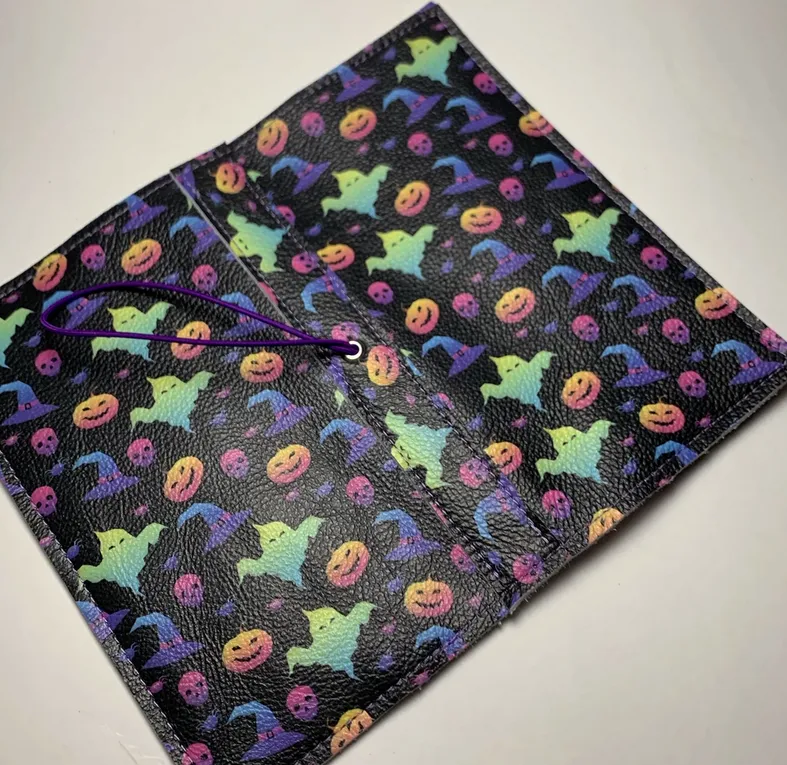 Neon Halloween Doodle Leather