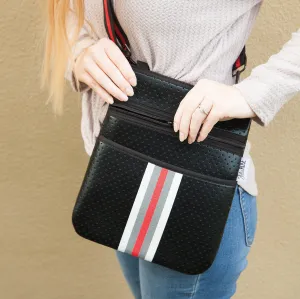 Neoprene Crossbody Bag in Black