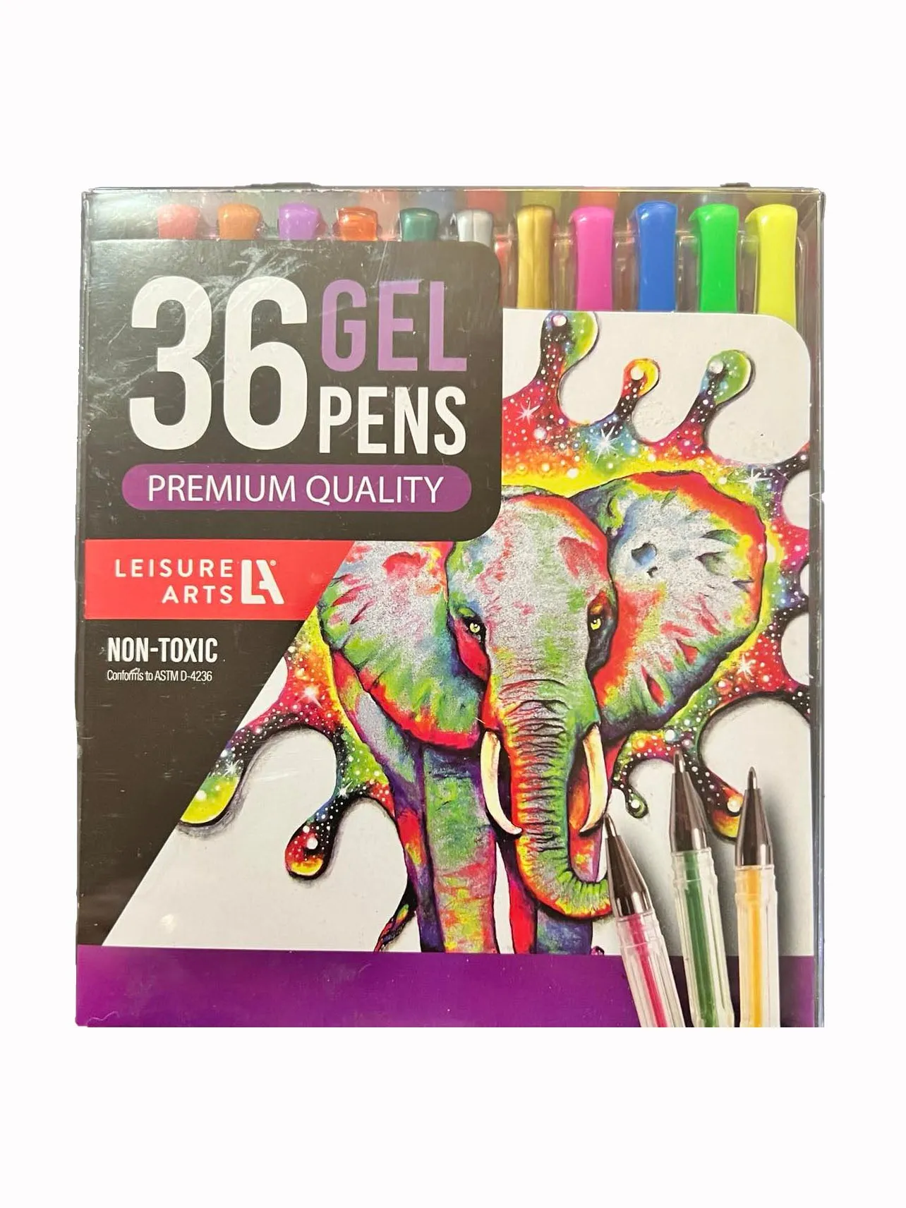 NEW 36 Premium Quality Gel Pens - Leisure Arts - Non-Toxic
