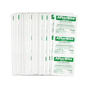 NEW AfterBite Insect Bite Relief Wipes - Sting Stop Wipers - 100ct