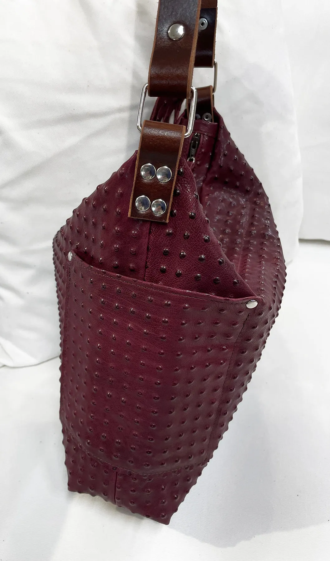*NEW* Foxy Hobo Burgundy Dot