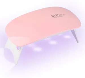 New GreenLife 6W LED UV Nail Lamp USB Nail Dryer with Handy Mini Size Mouse Shape for all Gel Polish Shape for Gel Based Polishes Manicure/Pedicure 2 Timing Setting 45s/60s(Pink)