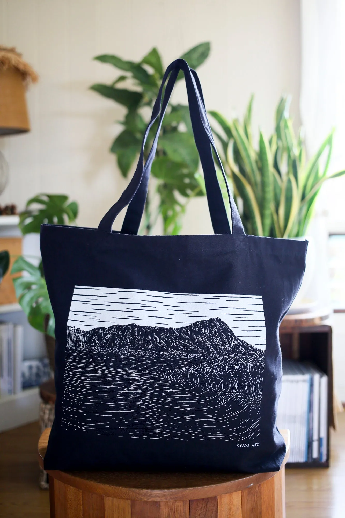 NEW!! 'Le'ahi Lane' Large Size Canvas Tote Bag