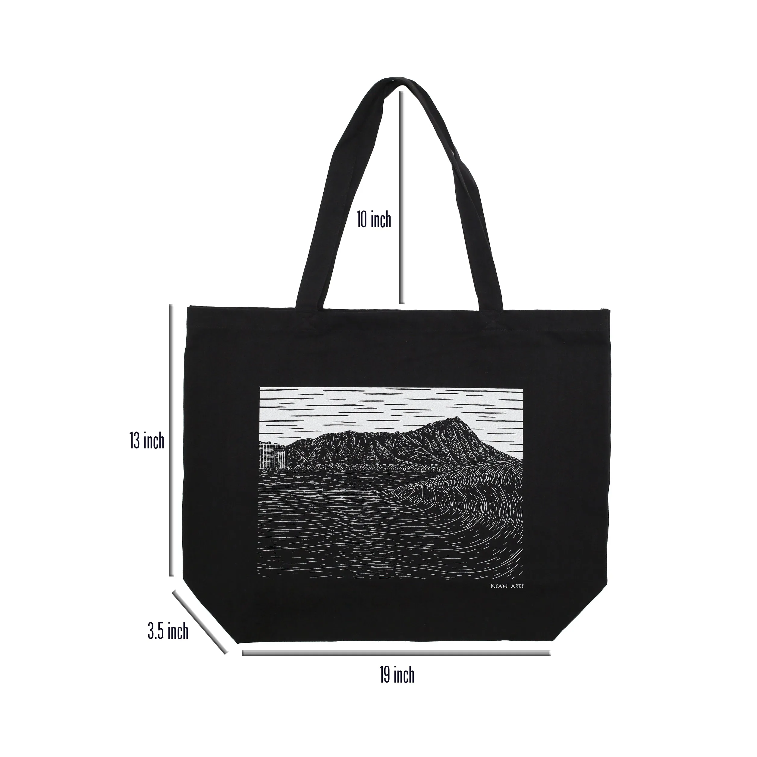 NEW!! 'Le'ahi Lane' Large Size Canvas Tote Bag