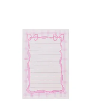 NEW! PINK BOW NOTEPAD