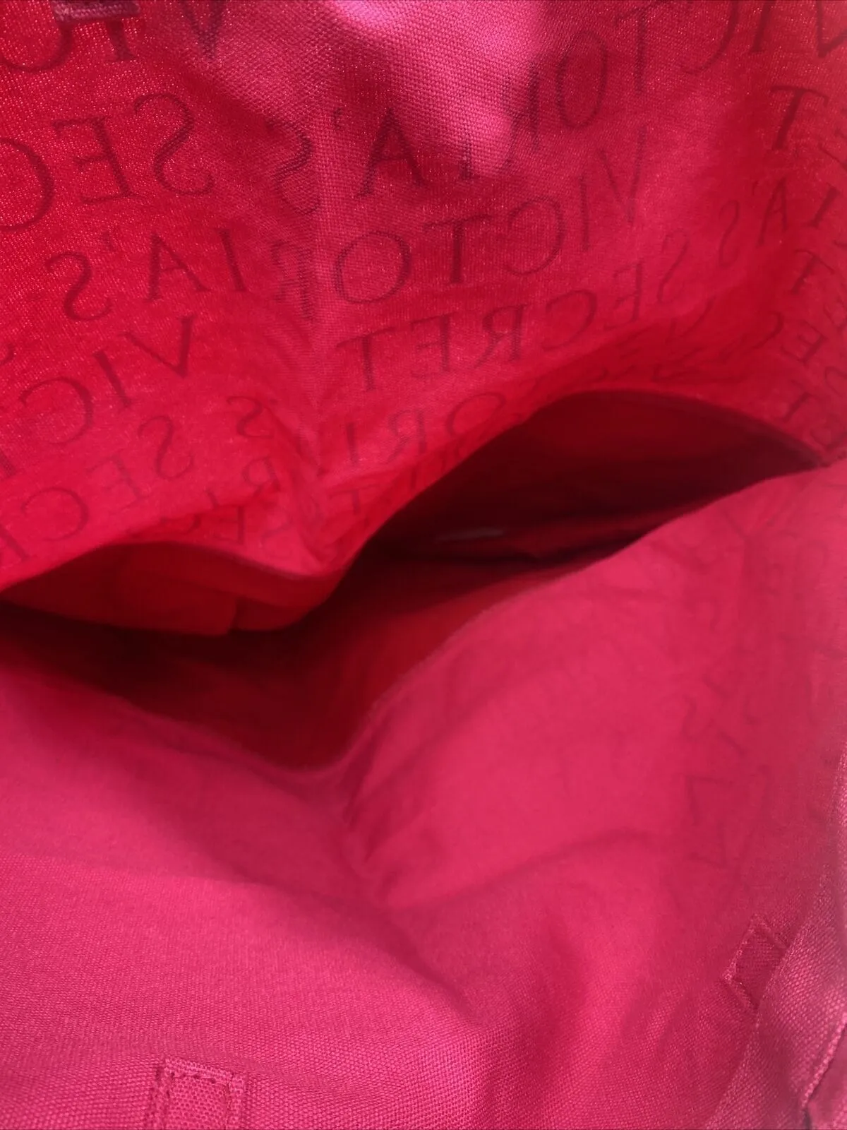 New Victoria’s Secret Pink Red Gold Beach Bag Tote Gym
