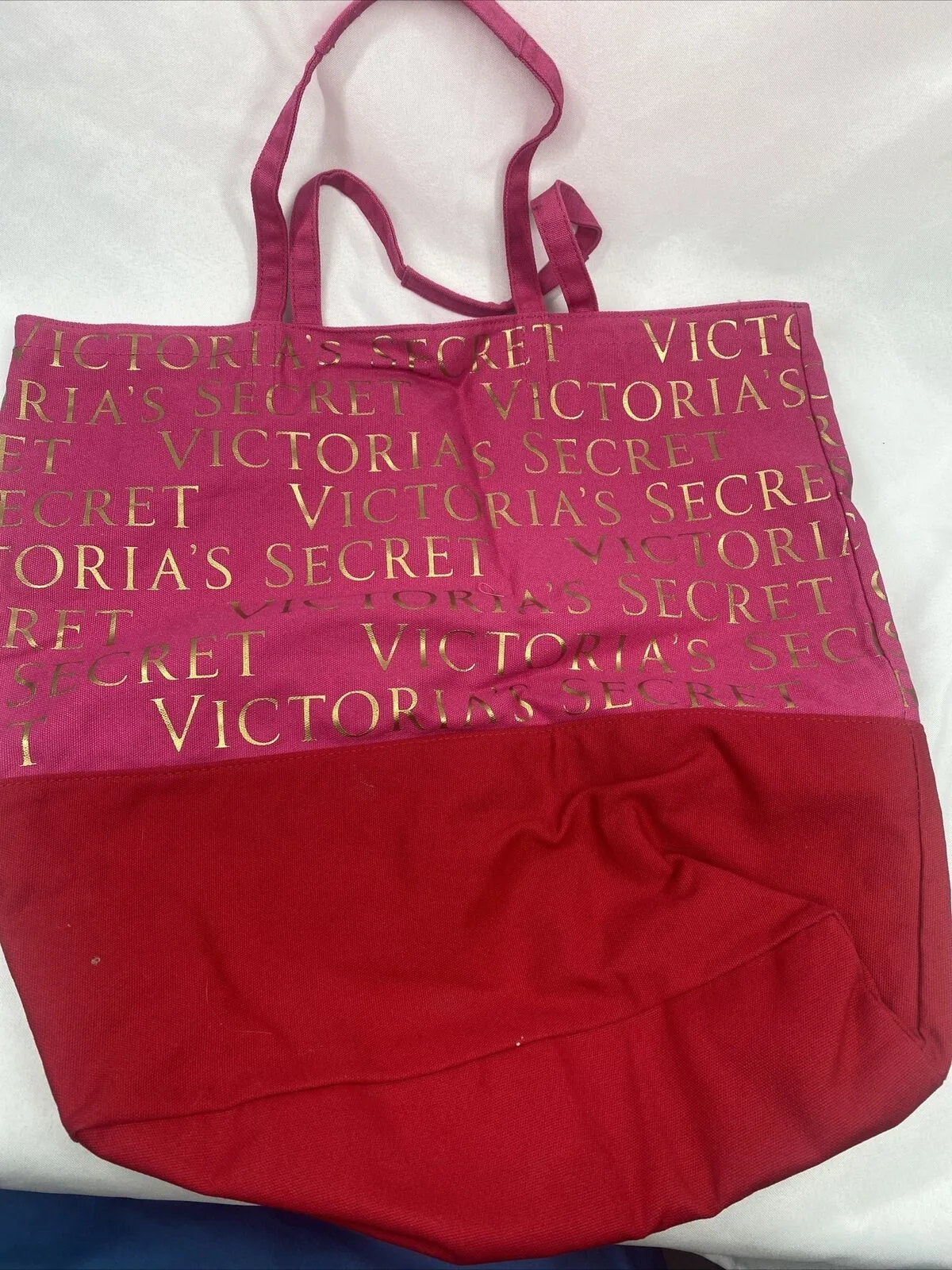 New Victoria’s Secret Pink Red Gold Beach Bag Tote Gym