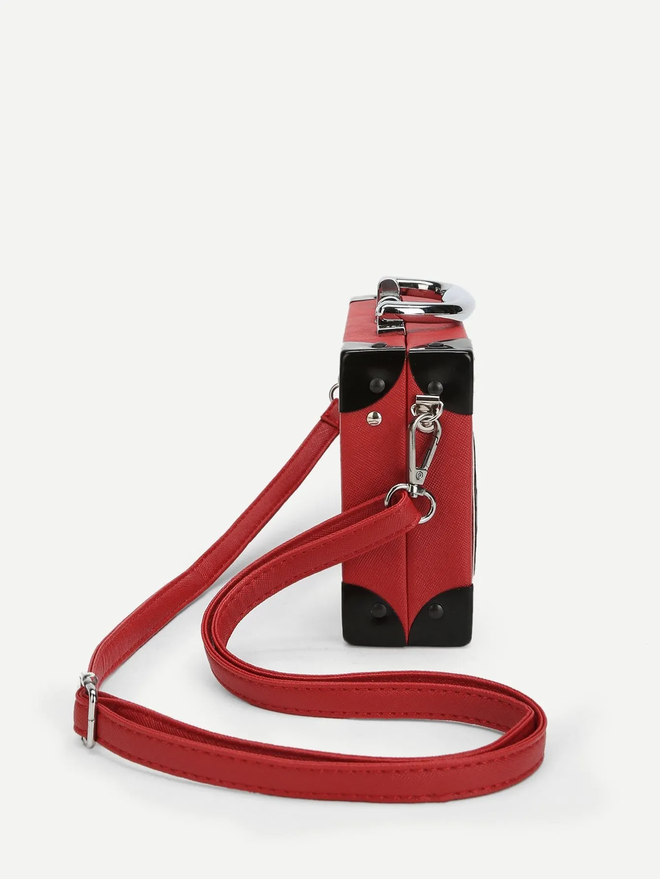New Year Cartoon Design Satchel Bag - Red