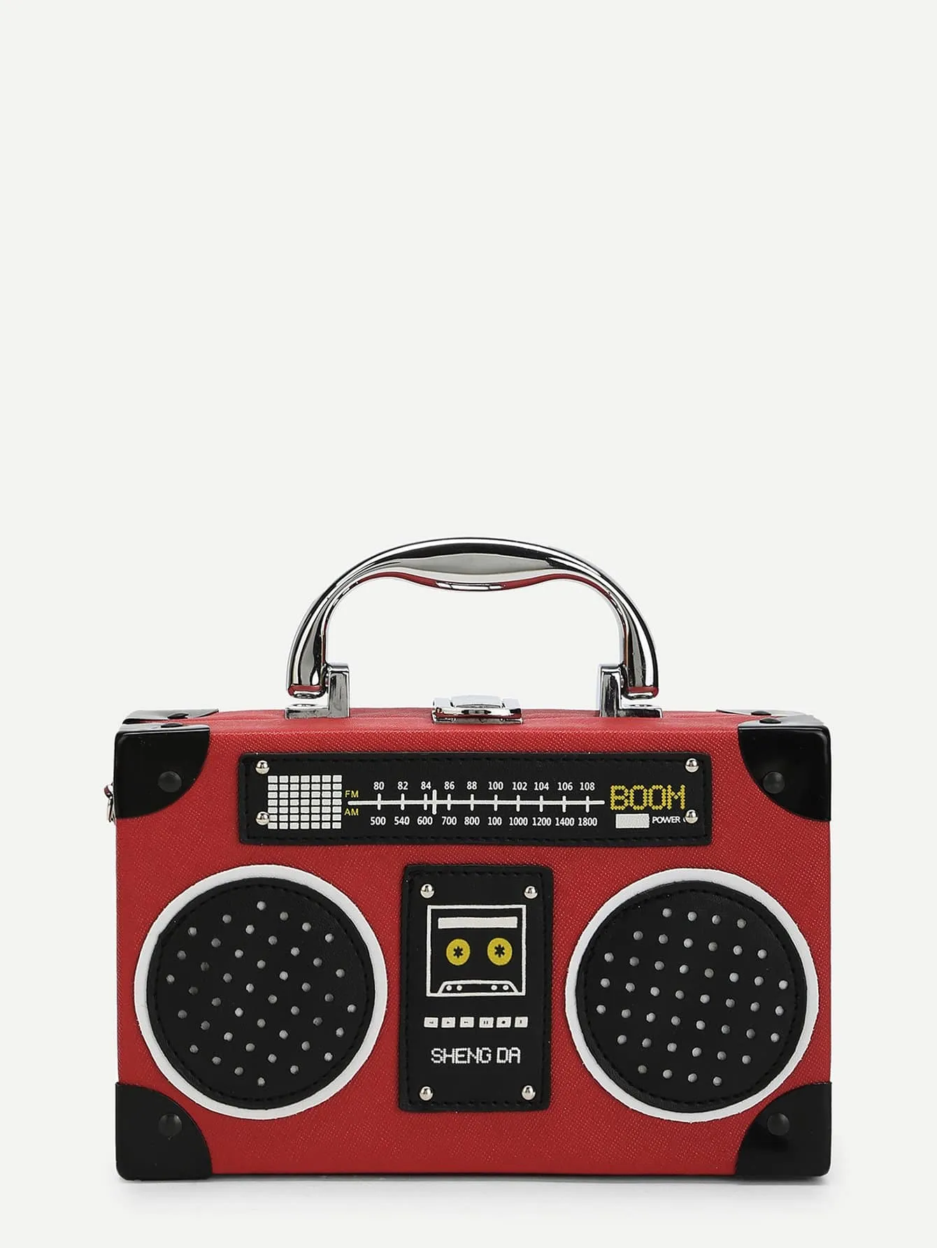 New Year Cartoon Design Satchel Bag - Red