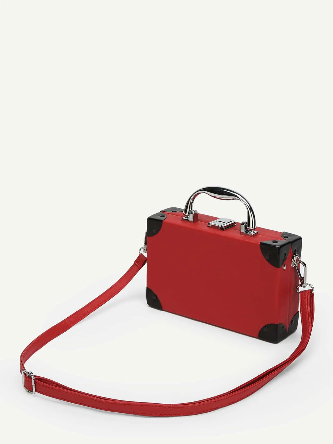 New Year Cartoon Design Satchel Bag - Red