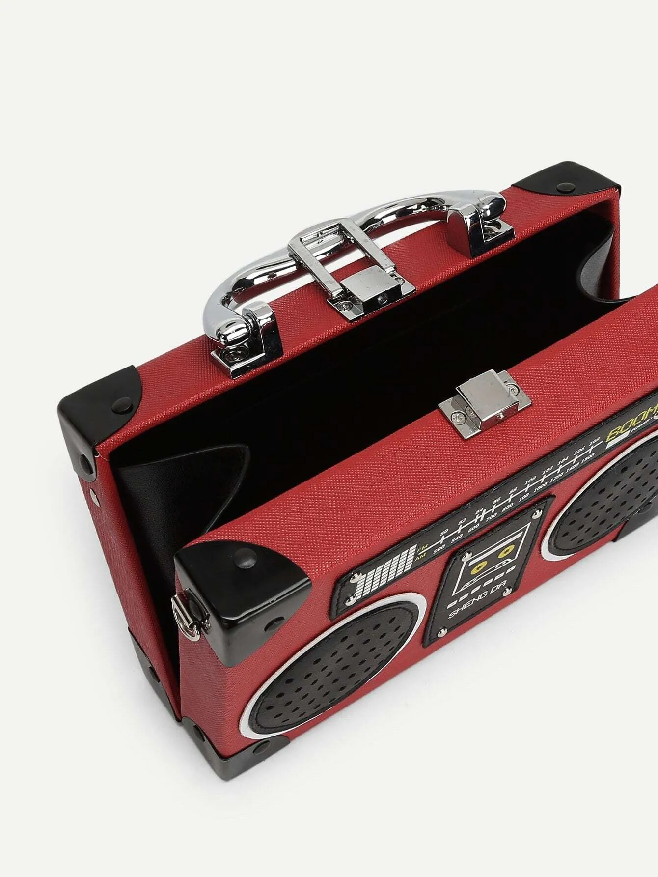 New Year Cartoon Design Satchel Bag - Red
