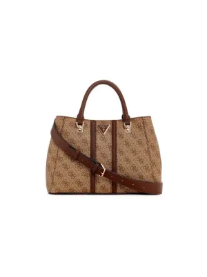 Noreen Girlfriend Satchel - Latte Logo Brown