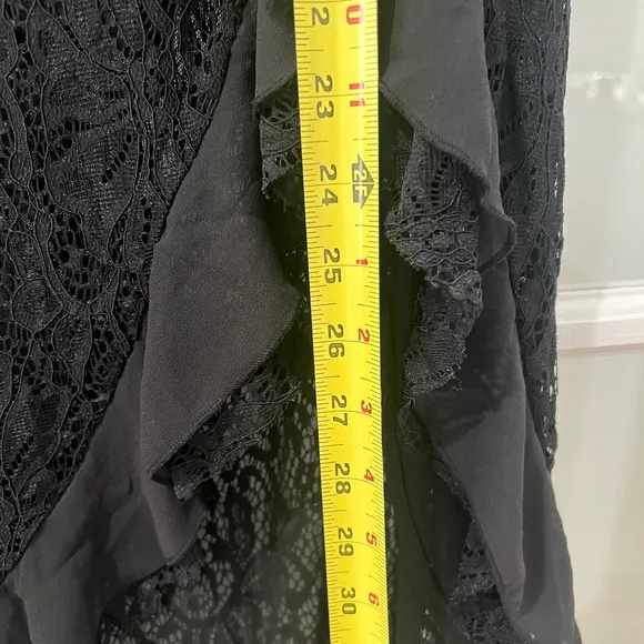 NWOT Silence   Noise strapless black lace Elegant Black Strapless Dress small