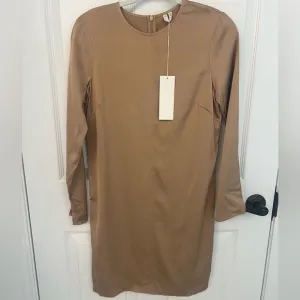 NWT Arket Satin Champagne Dress Size 34