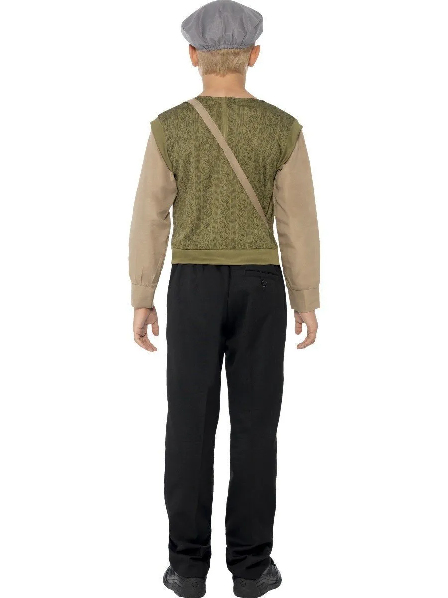Old Fashion Wartime Orphan Depression Boy Book Week Costume Kit