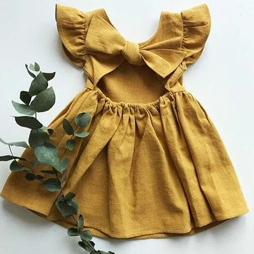 Open Bow Back Summer Dress