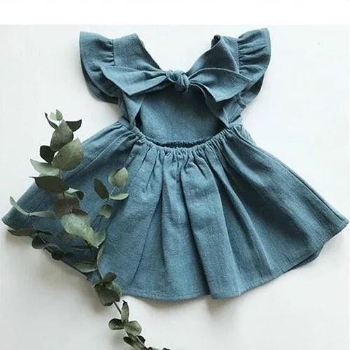 Open Bow Back Summer Dress