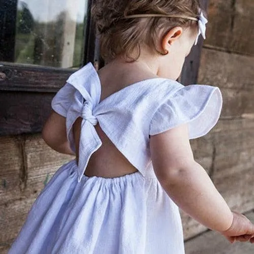 Open Bow Back Summer Dress
