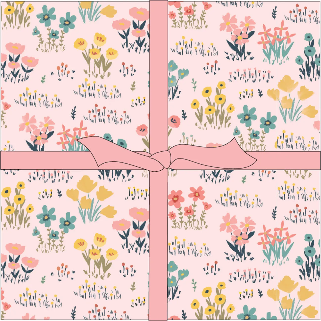 Painted Blossoms PB24678 10" Squares