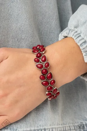 Paparazzi - Marina Romance - Red Bracelet